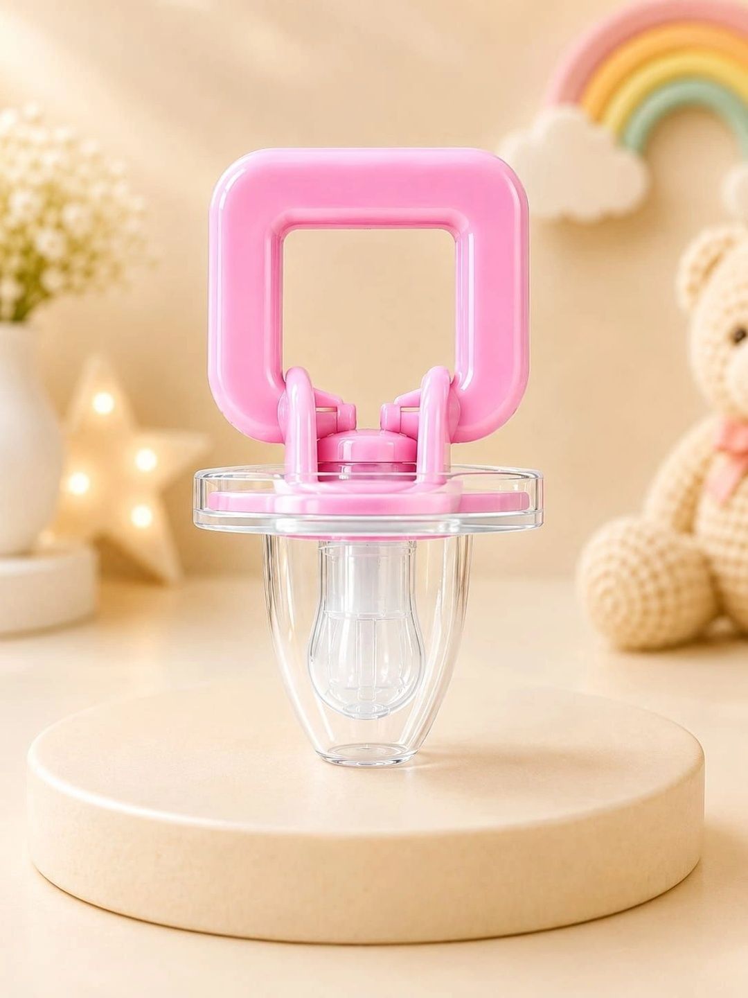 Joy Buzz Infants Transparent BPA-Free Soft Fruit Pacifier Style With Protective Cap-picture-34