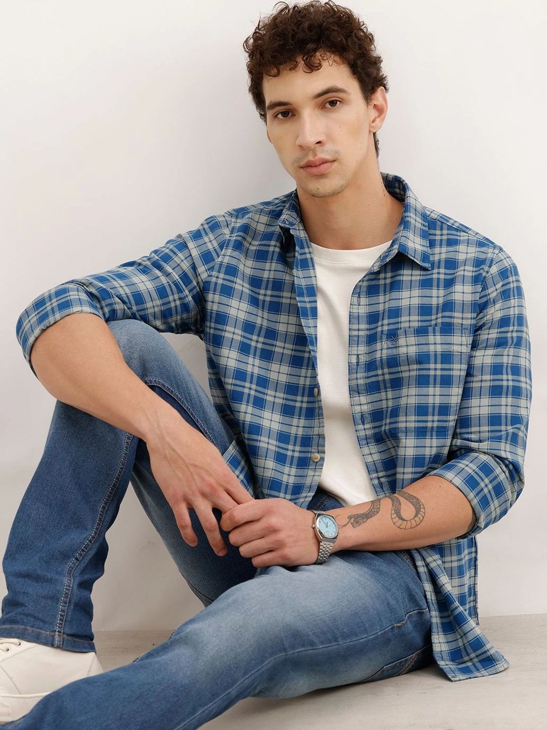 WROGN Men Checked Casual Shirt-picture-17
