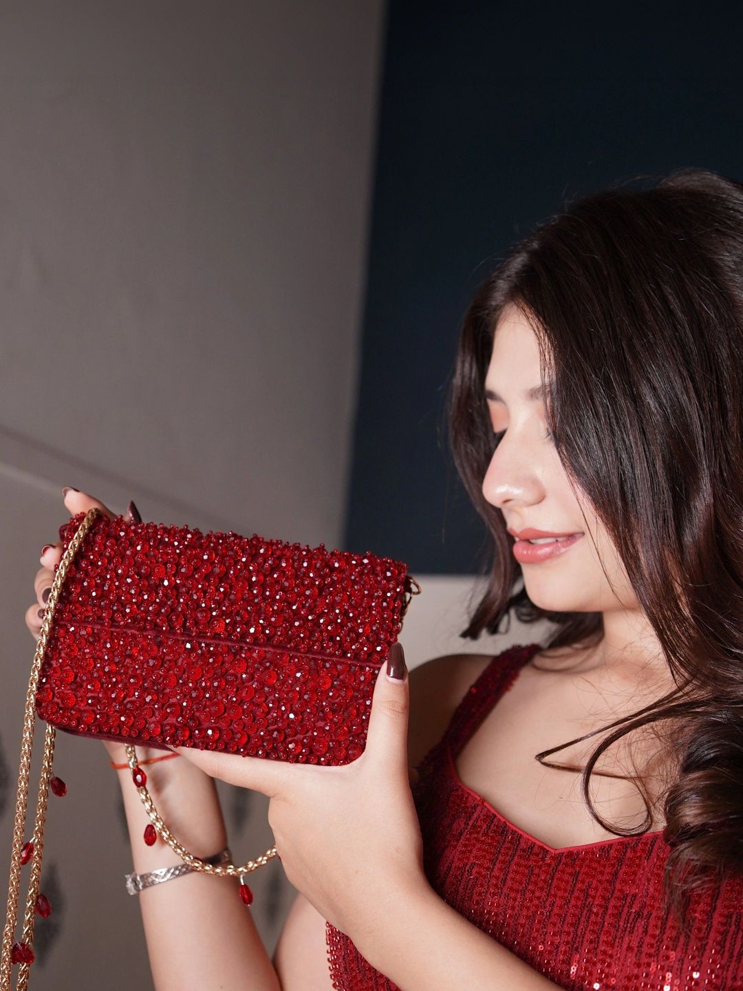 sugarcrush Embellished Box Clutch-image-36