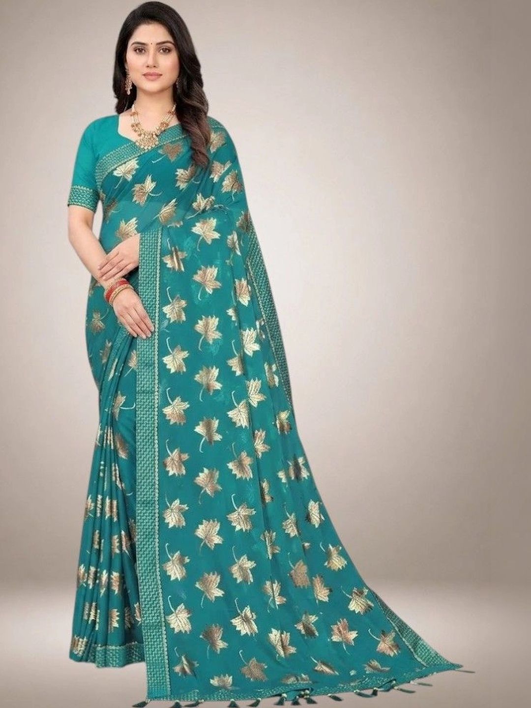 VIJAYA VALLABH Ethnic Motifs Zari Designer Saree-picture-46