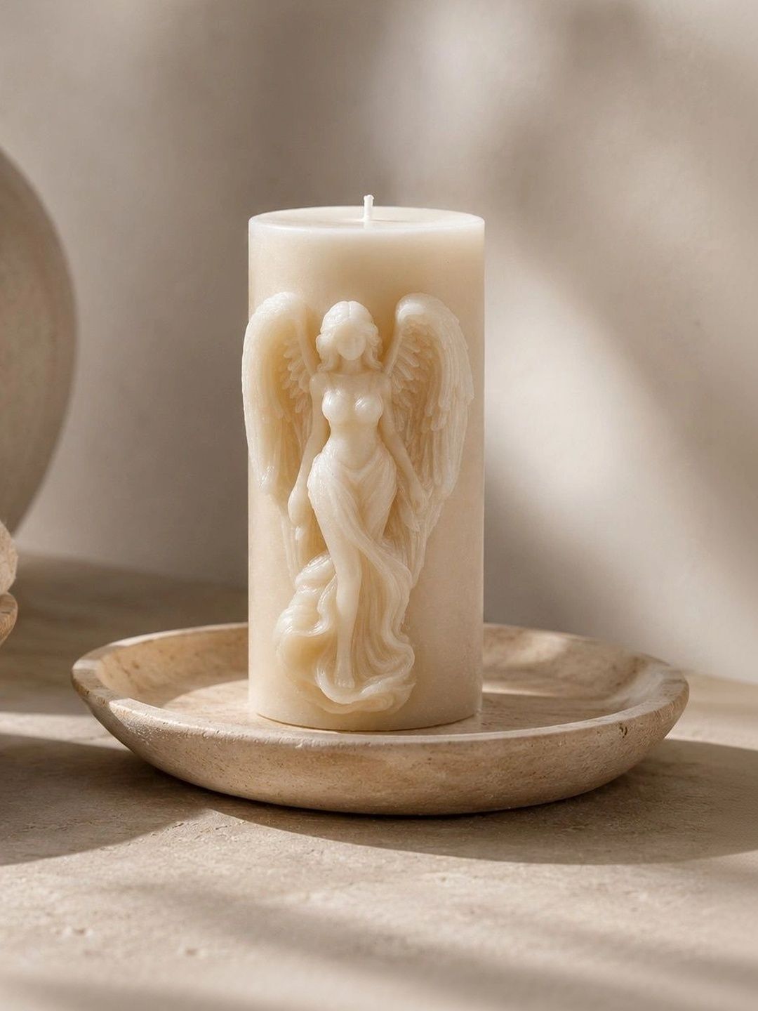 Grey Exim White 1 pieces Pillar Candle-picture-27