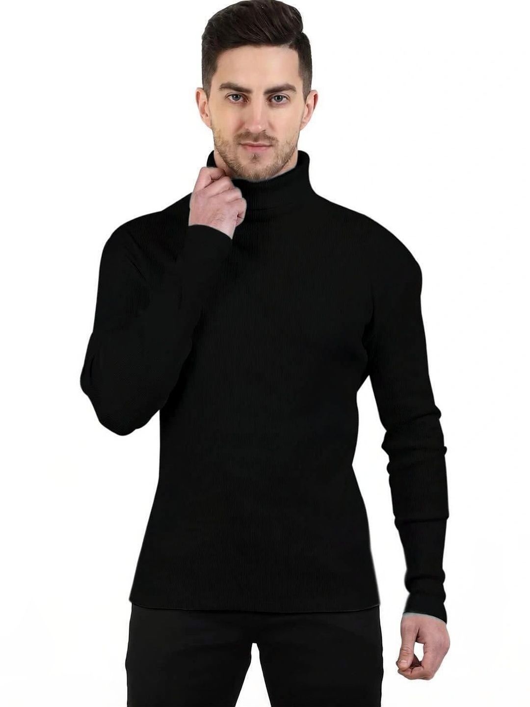 SPAB Men Turtle Neck Slim Fit T-shirt-picture-35