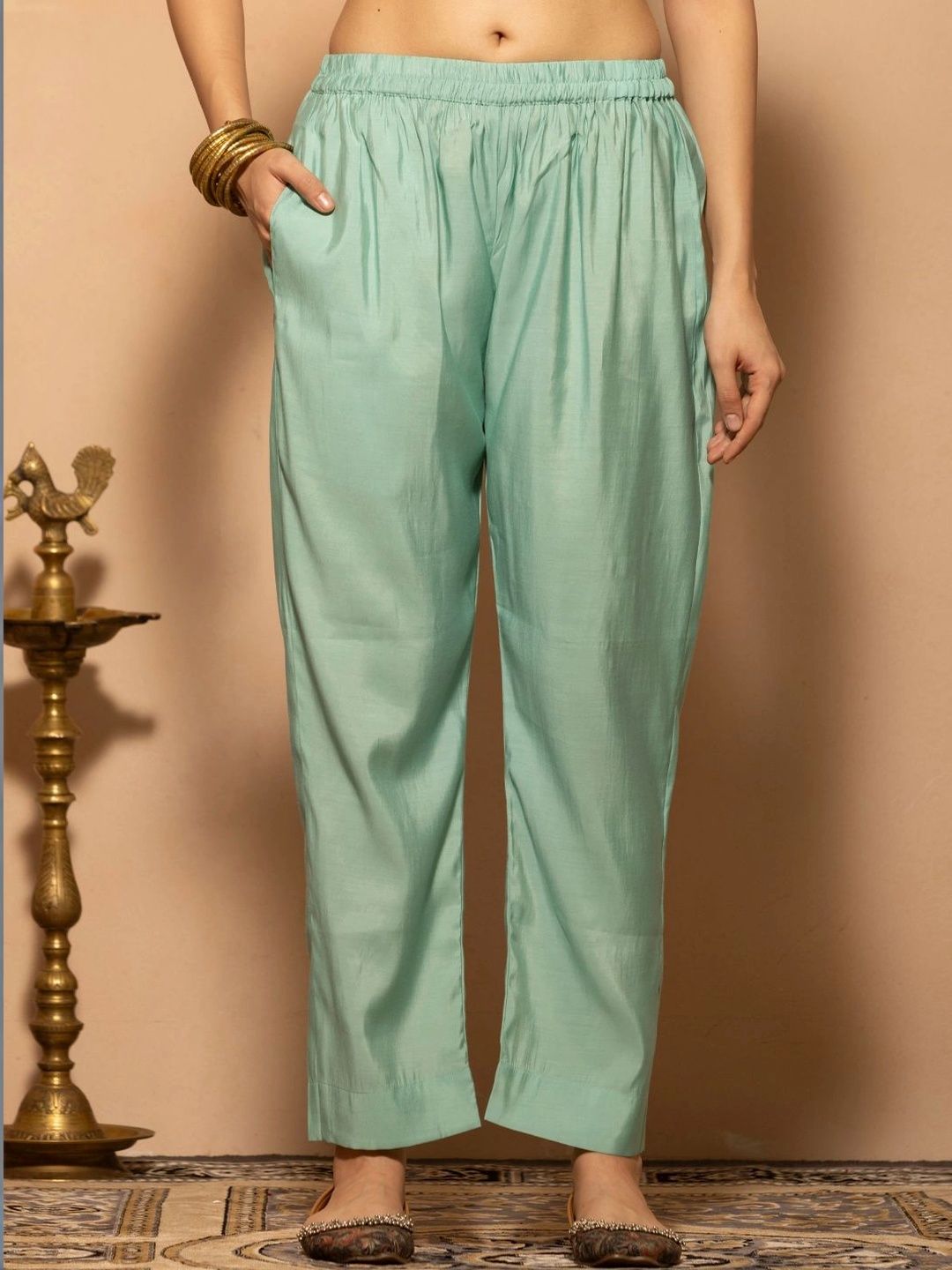Sabhyata Women Ethnic Motifs Embroidered Regular Thread Work Kurta with Trousers & With Dupatta-image-38
