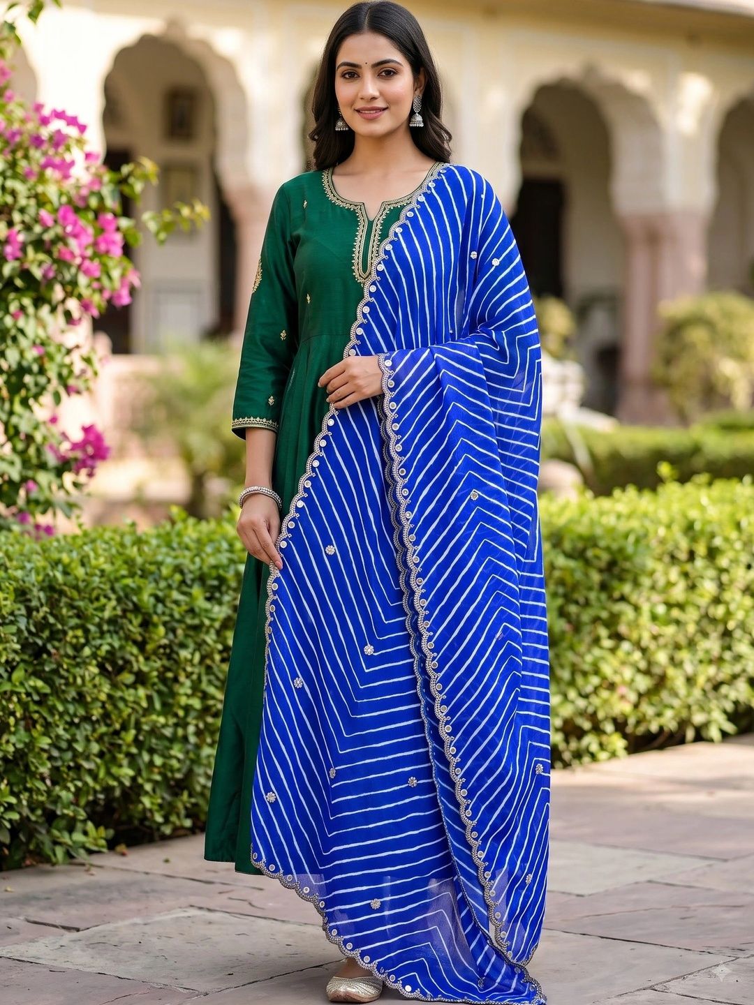 Komurr Printed Leheriya Dupatta-picture-16