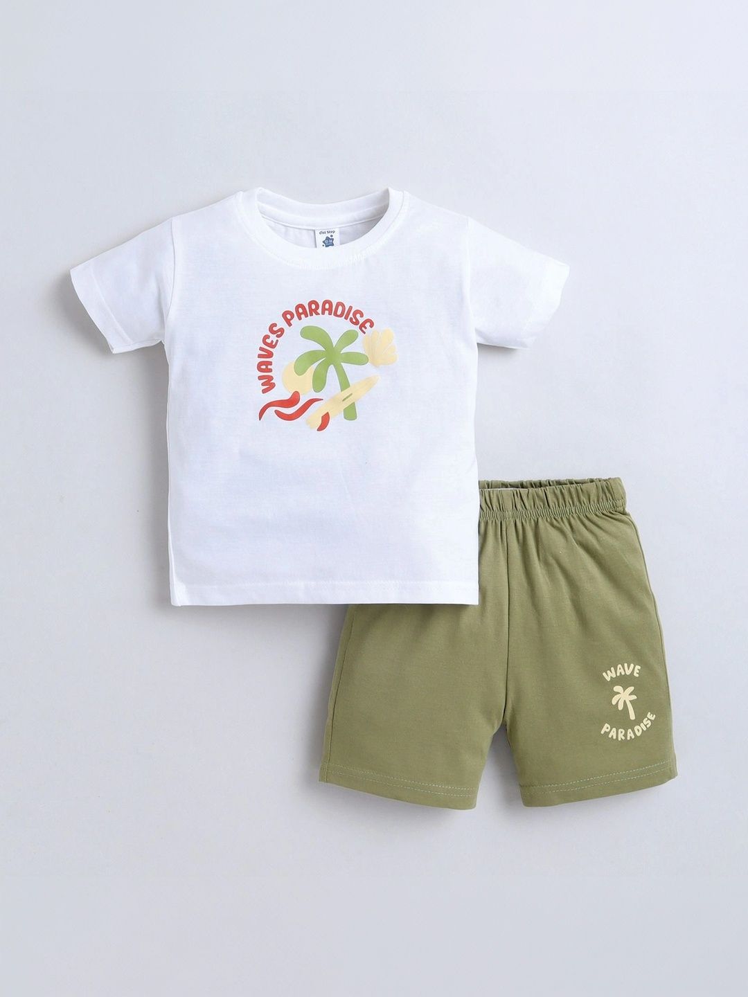 1st Step Boys Printed T-shirt with Shorts-image-39