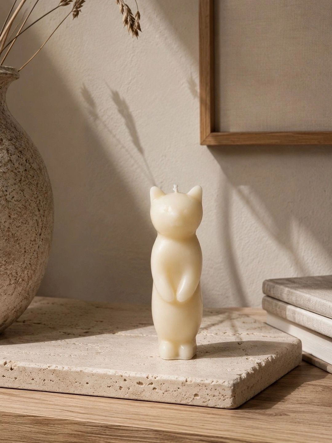 Grey Exim White 1 pieces Pillar Candle-picture-14