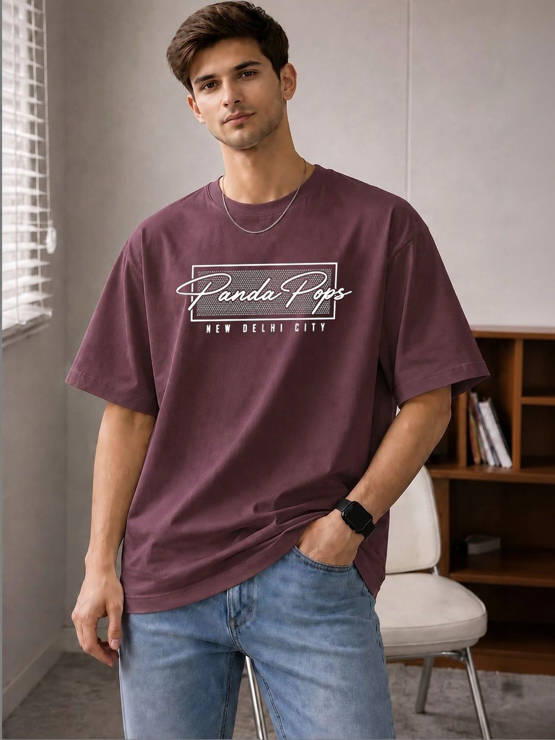 PANDA POPS Men Typography Printed T-shirt-picture-17