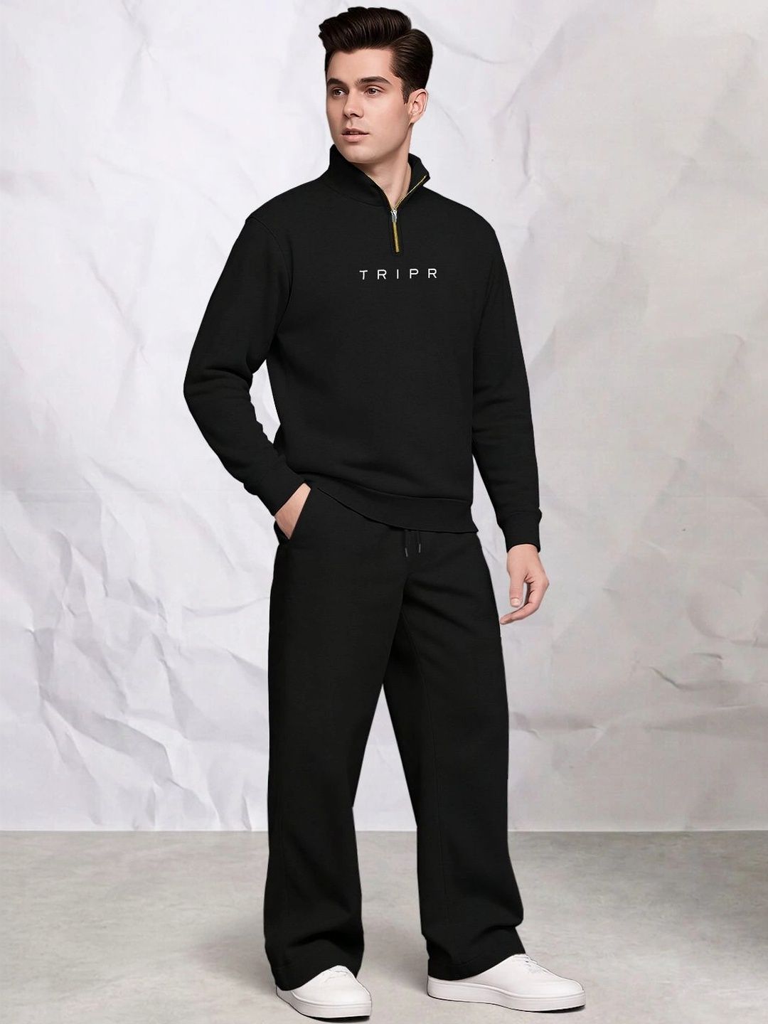 TRIPR Mock Collar Printed Tracksuits-image-28