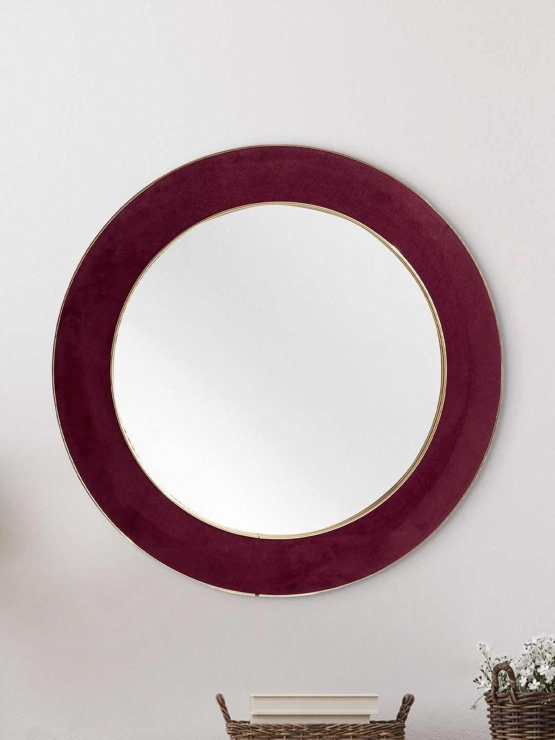 Home Centre Corsica Reflection Round Wall Mirror-picture-45
