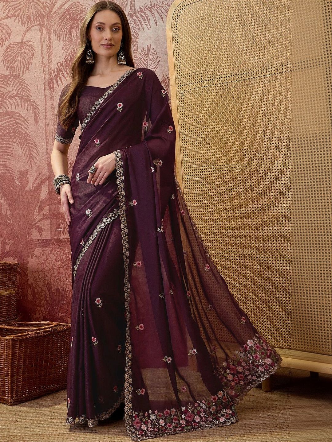 SAARA Embellished Embroidered Saree-picture-28