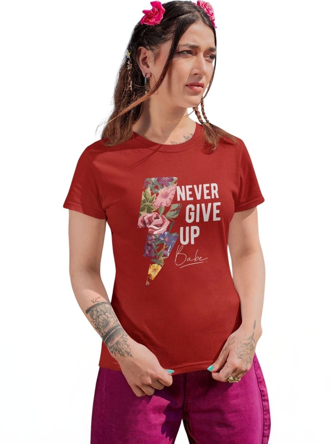 Elegantcrafts Floral Print Cotton Top-picture-48