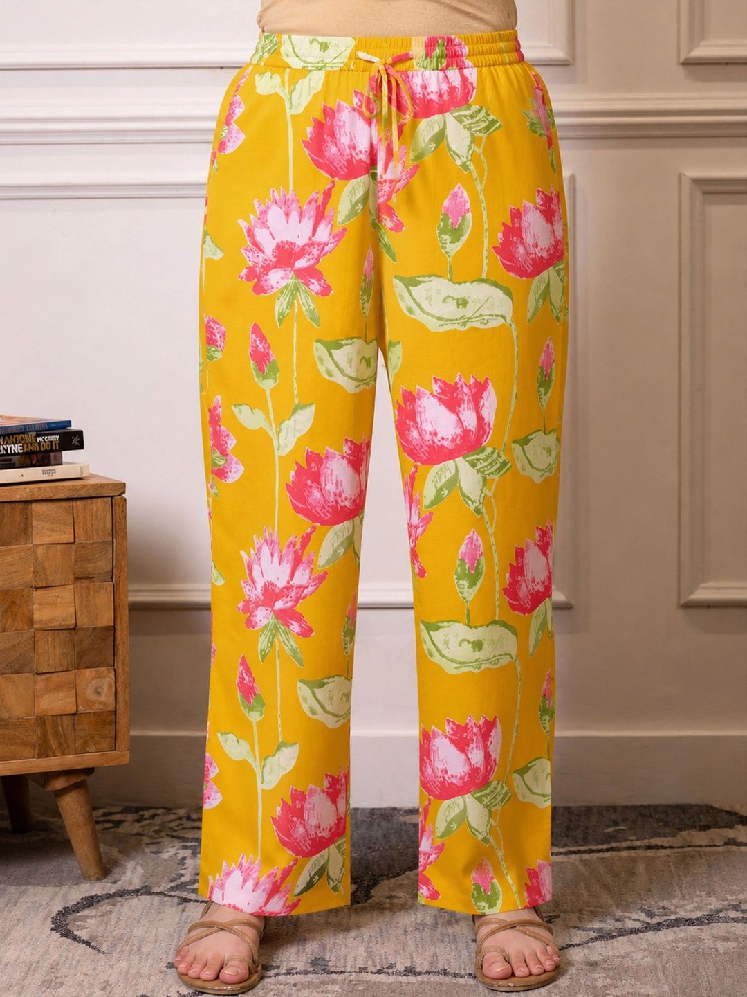 Aramya Women Floral Printed Ethnic Palazzos-picture-15