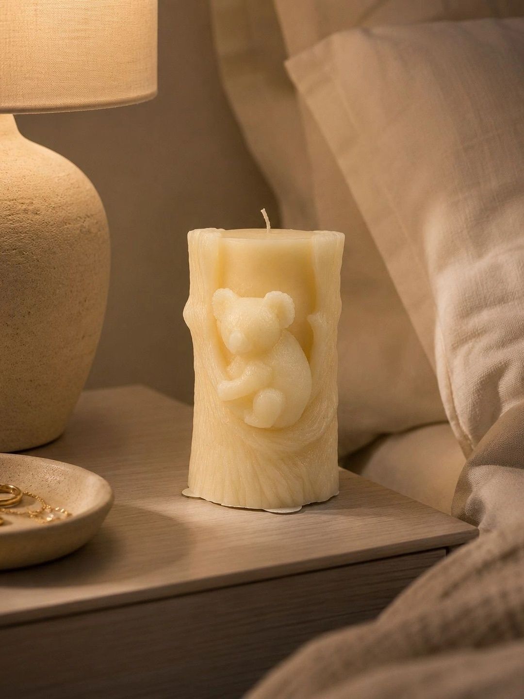 Grey Exim White 1 pieces Pillar Candle-picture-33