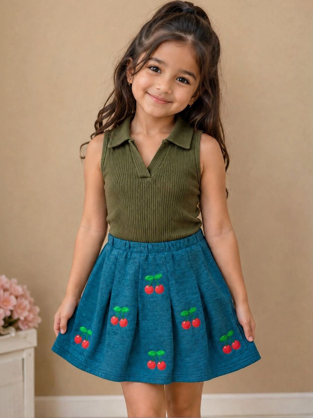 RAMIAAZ Girls Top with Skirt-picture-48