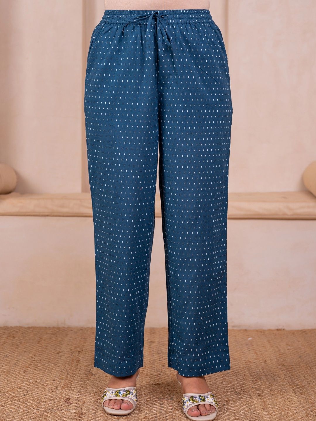 Aramya Women Printed Ethnic Palazzos-image-34