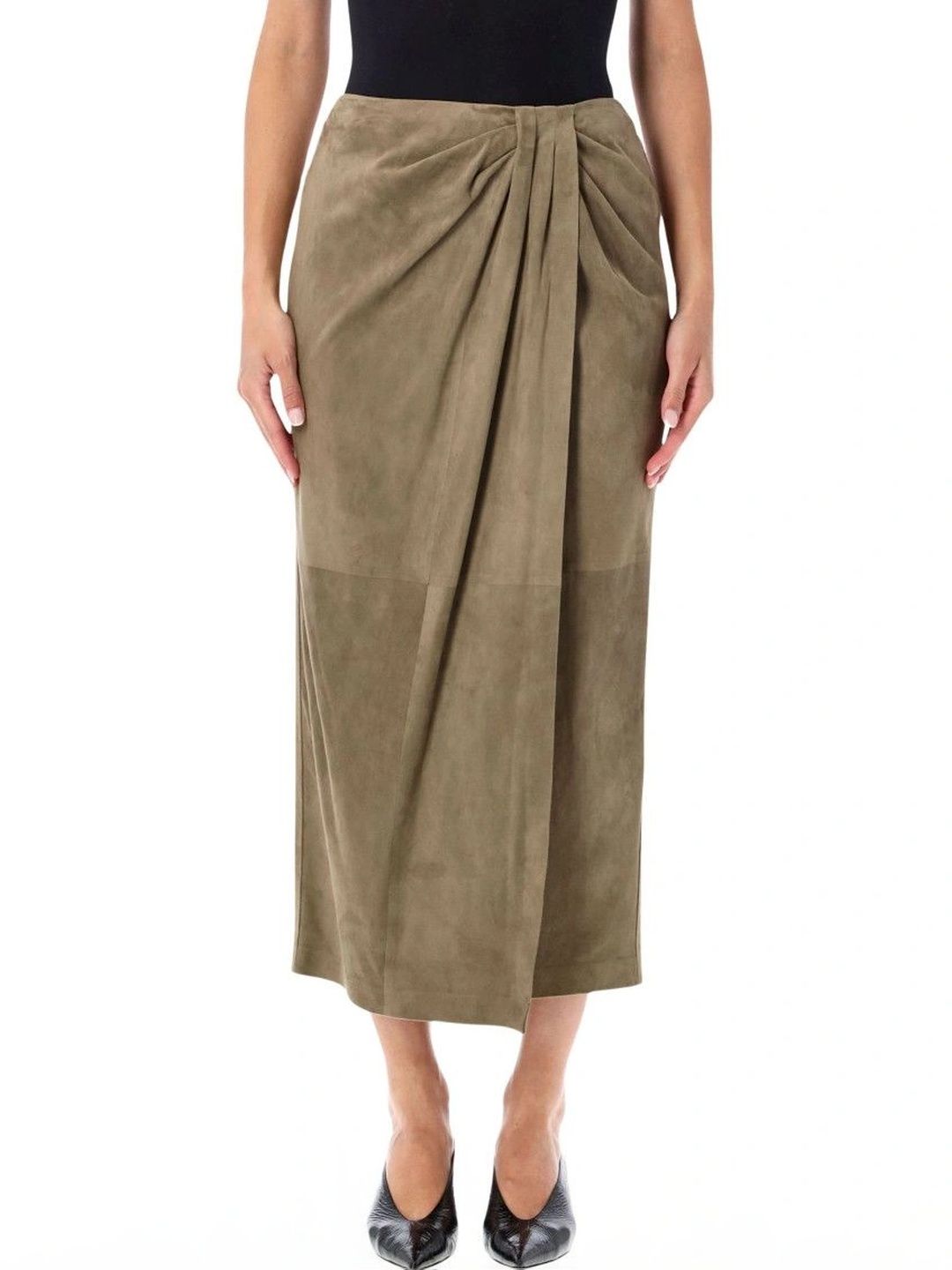 Ralph Lauren Women Draped Midi Wrap Skirt-picture-39