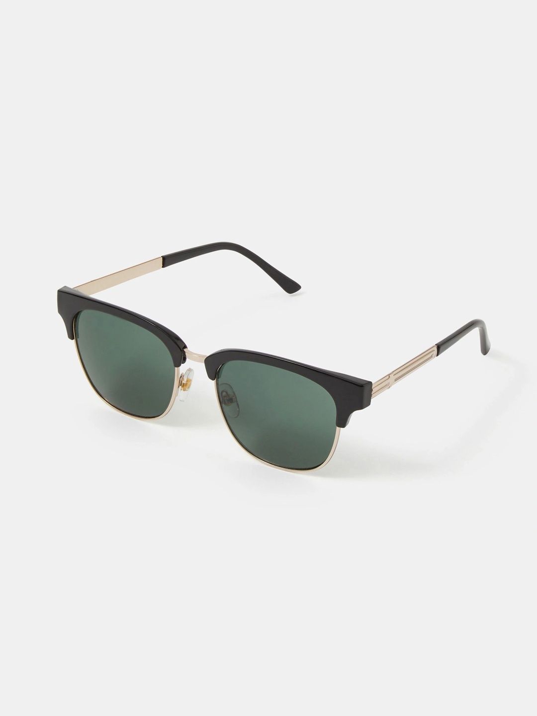 Accessorize Women Green Lens & Gold-Toned Browline Sunglasses with-picture-24
