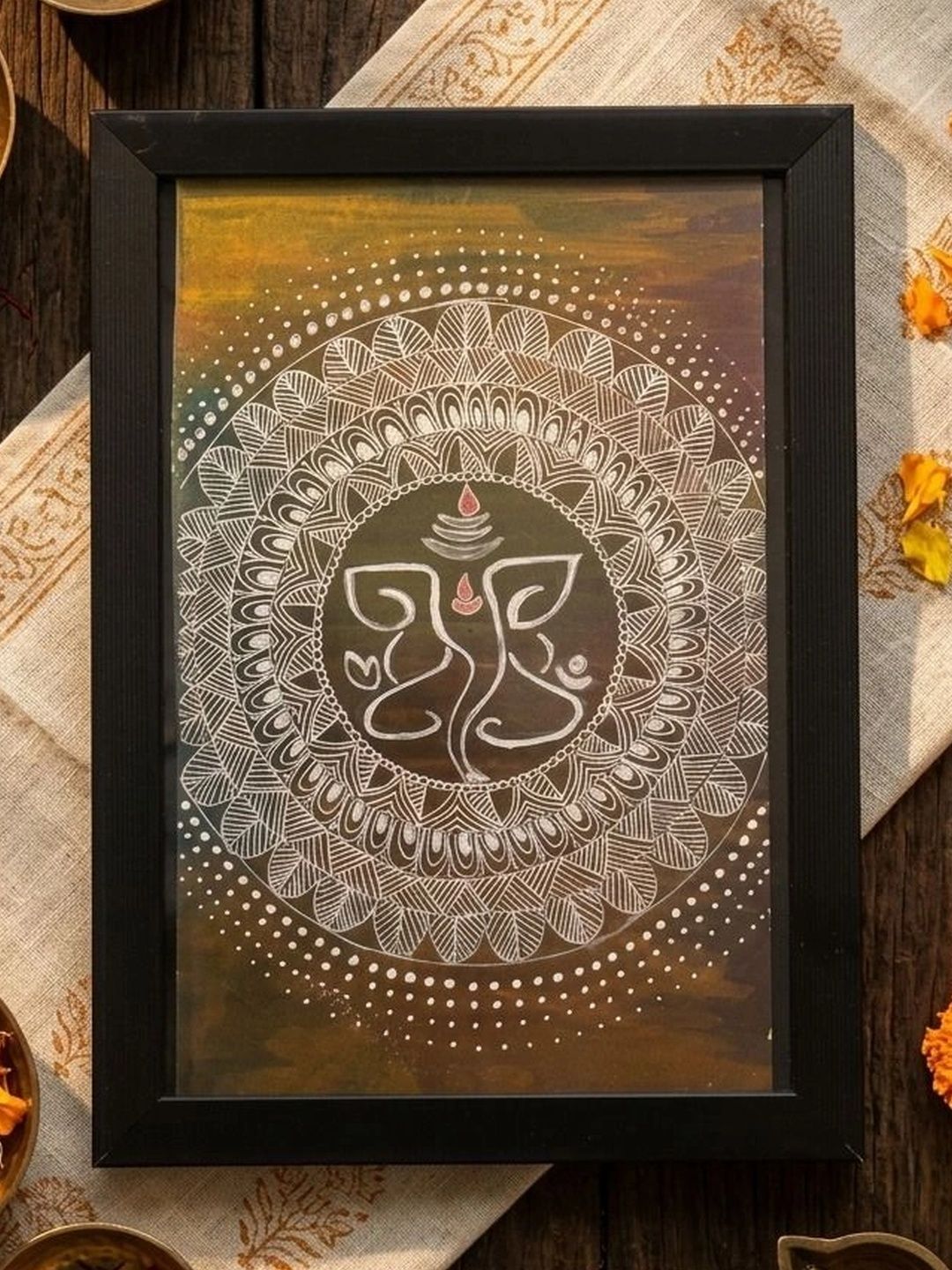 UTSAV CRAFTS White Single Piece Paper Religious Wall Paintings-picture-12