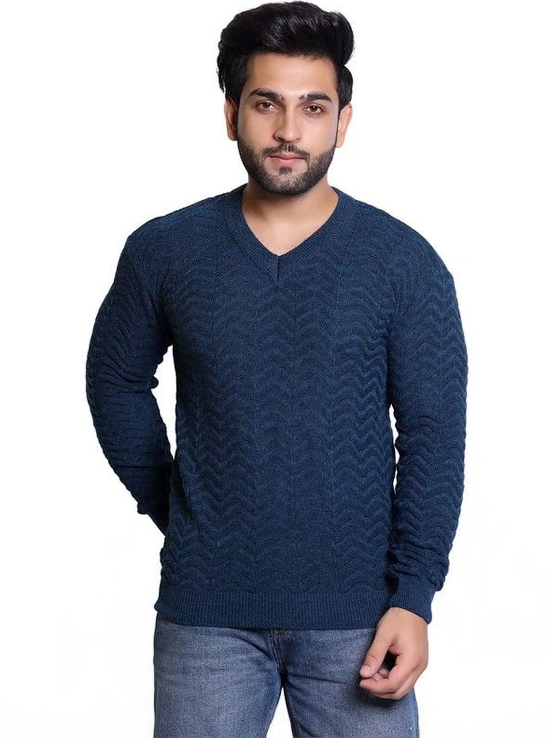 GRAND-LINE Men Cable Knit Pullover-picture-37