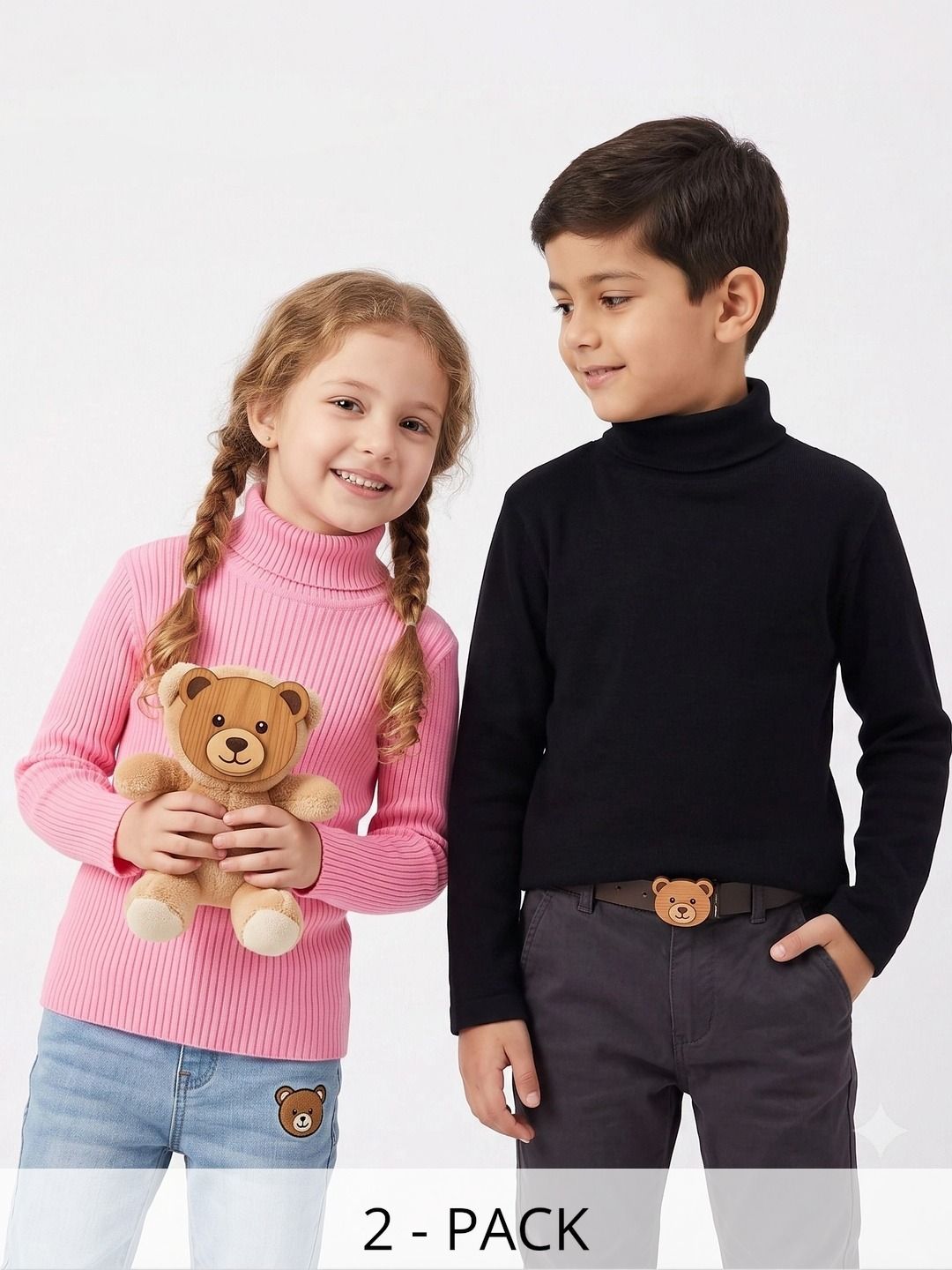 DESNUDA Unisex Kids Ribbed Woollen Pullover-picture-32