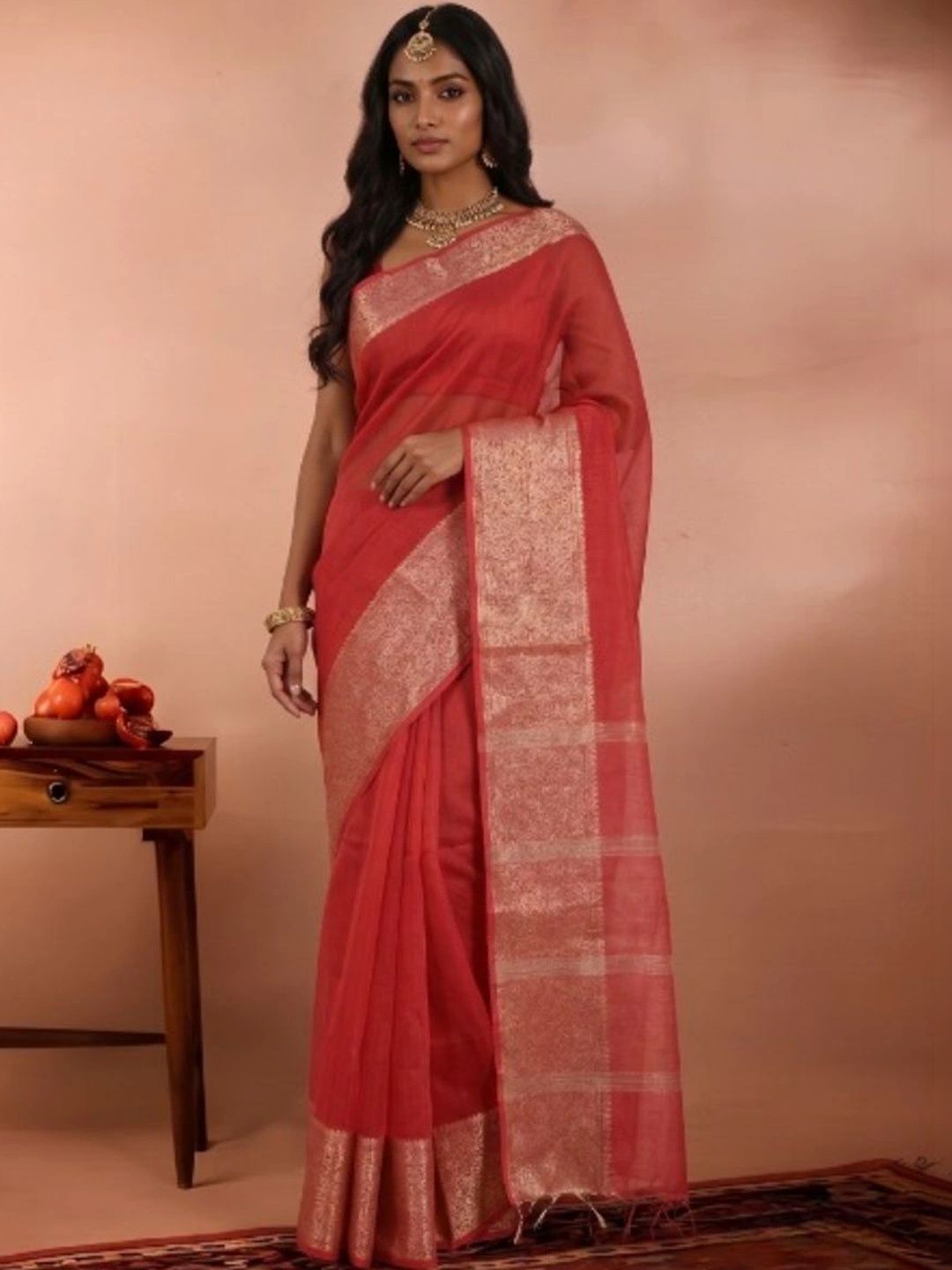 Kalakriti By Rachna Zari Pure Cotton Saree-image-32
