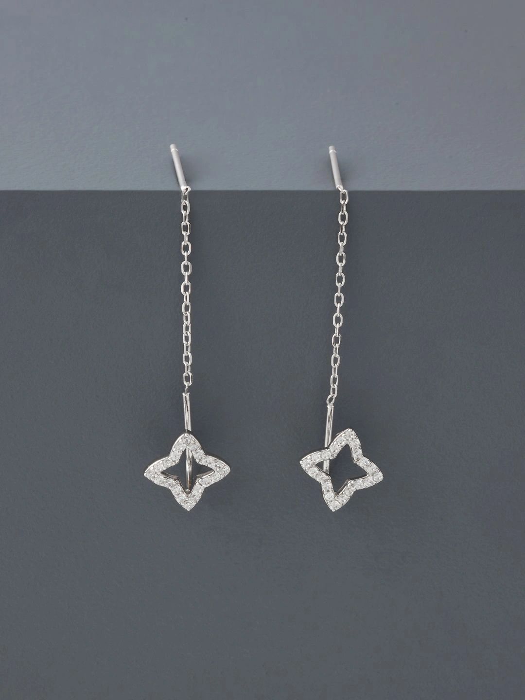 Kushal's Fashion Jewellery Geometric Drop Earrings-picture-23