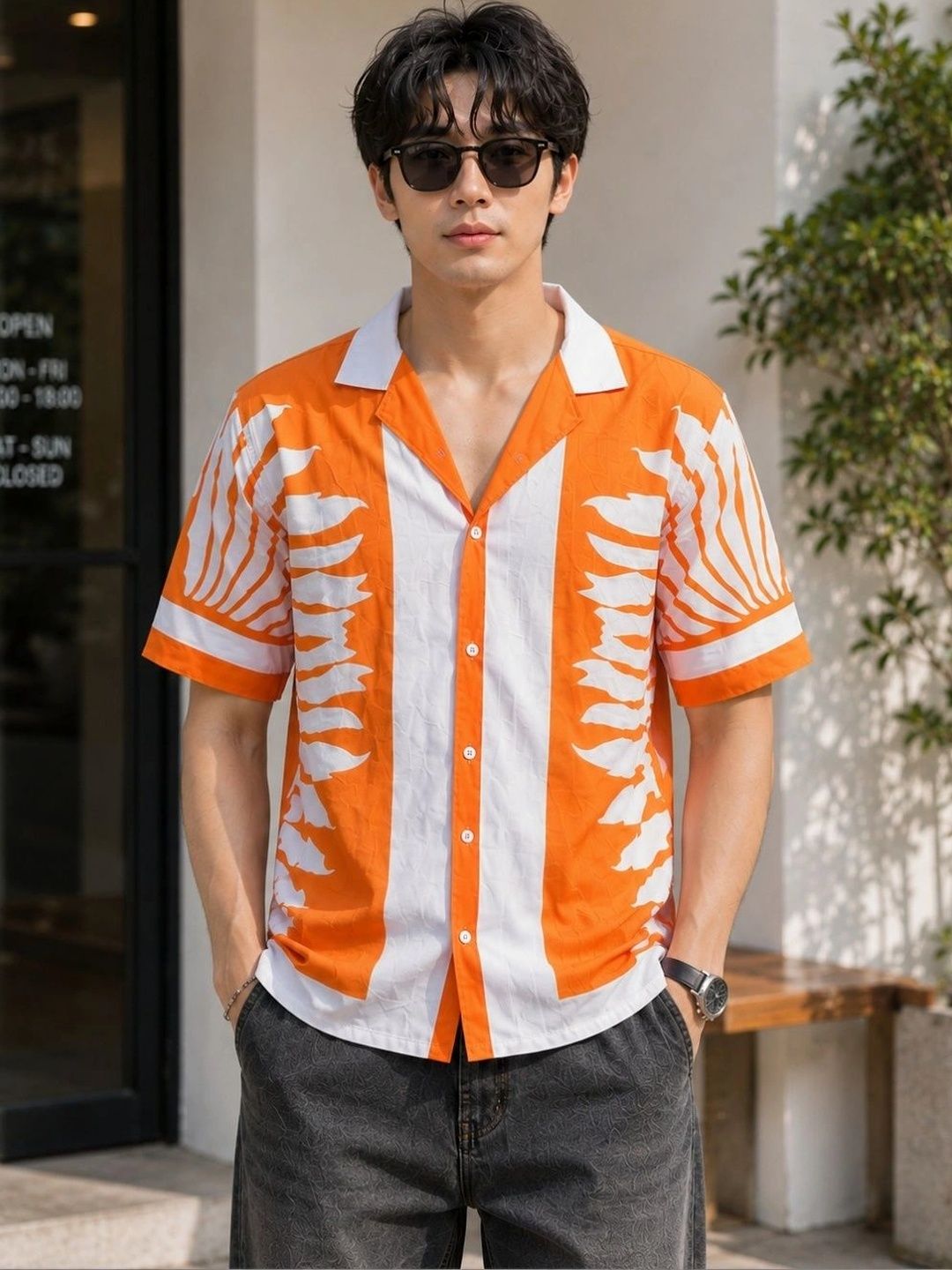 HENSHIKA Men Relaxed Printed Casual Shirt-picture-26