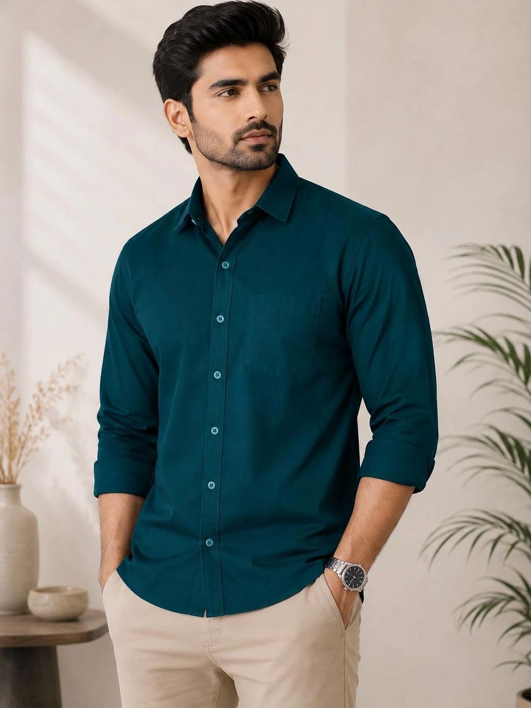 Aly John Men Classic Casual Shirt-picture-28