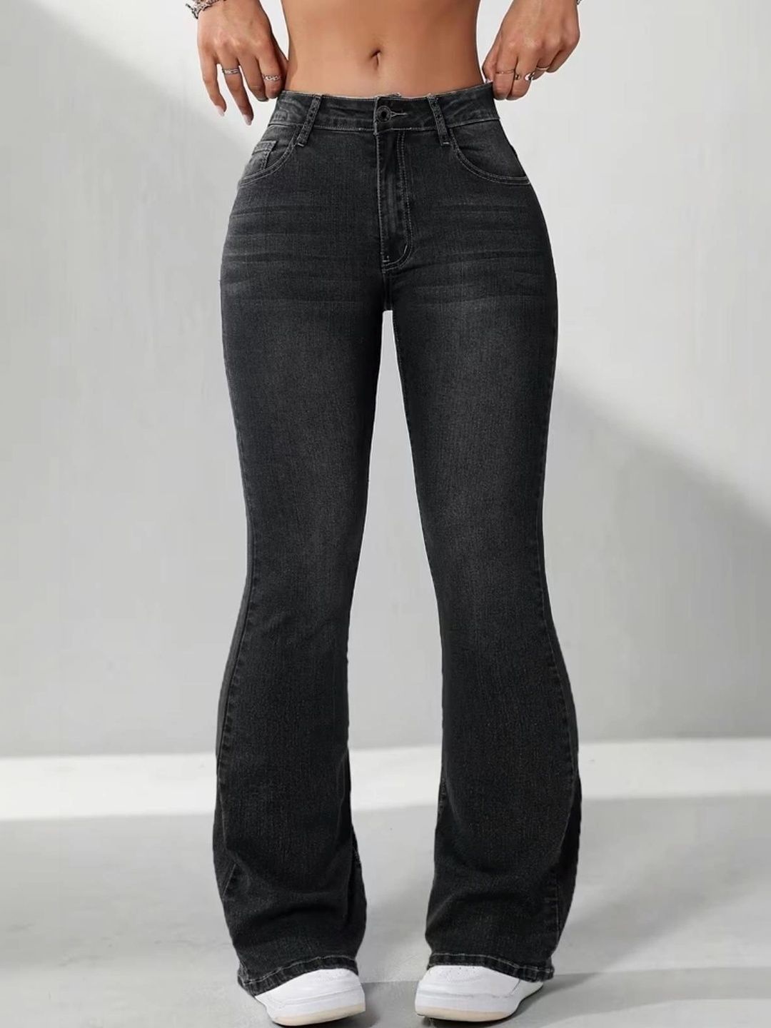 ESLITA Women Bootcut High-Rise Light Fade Stretchable Jeans-picture-34