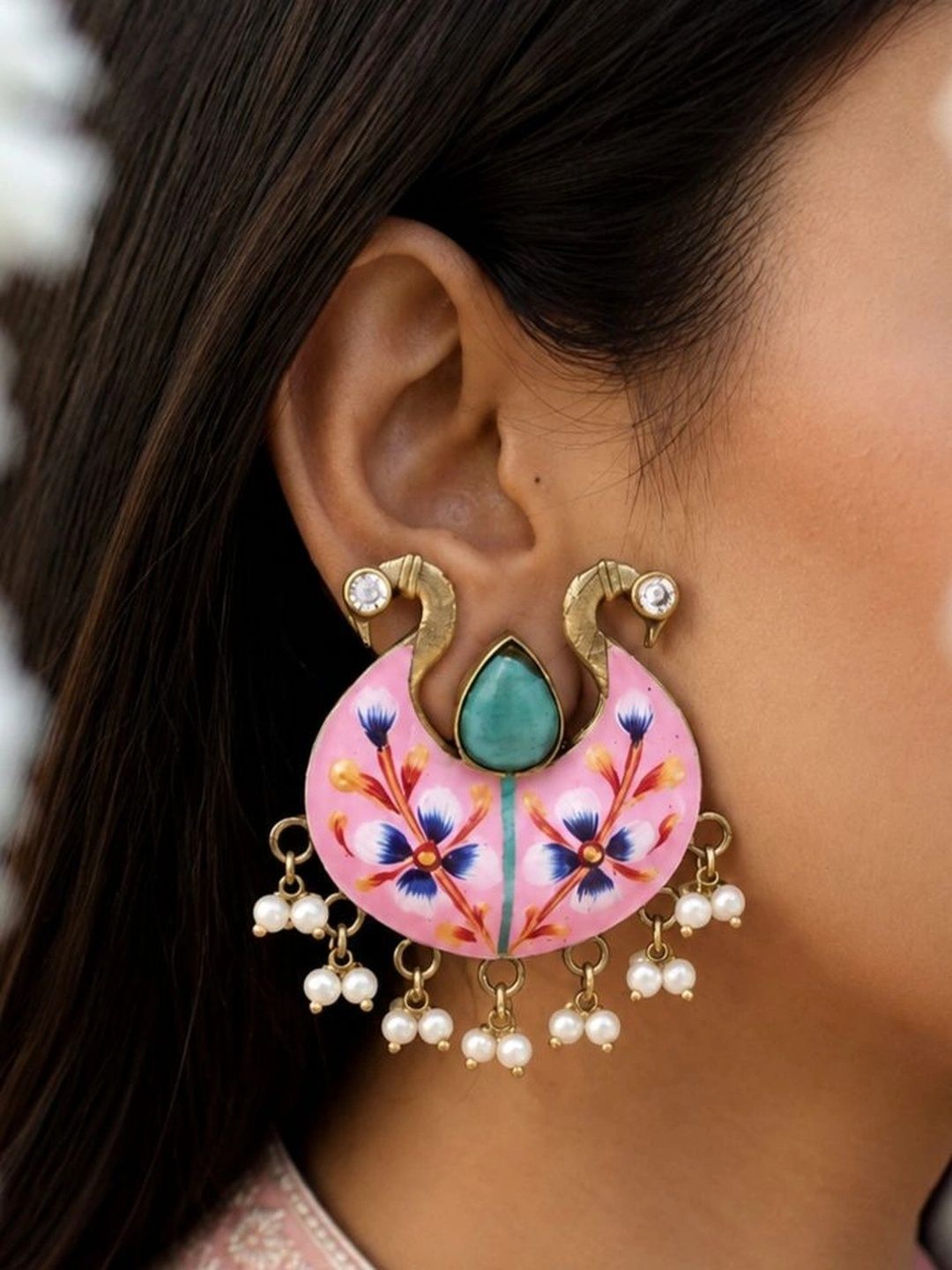 THE GLAM POUCH Crescent Shaped Drop Earrings-picture-33