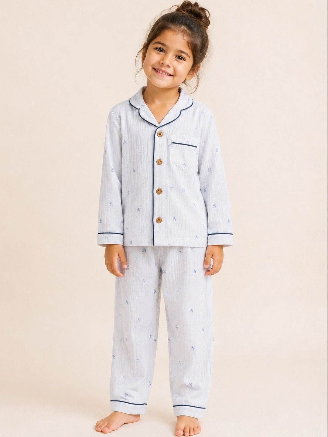 Parentree organics Unisex Kids Printed Long Sleeves Nightdress-picture-37