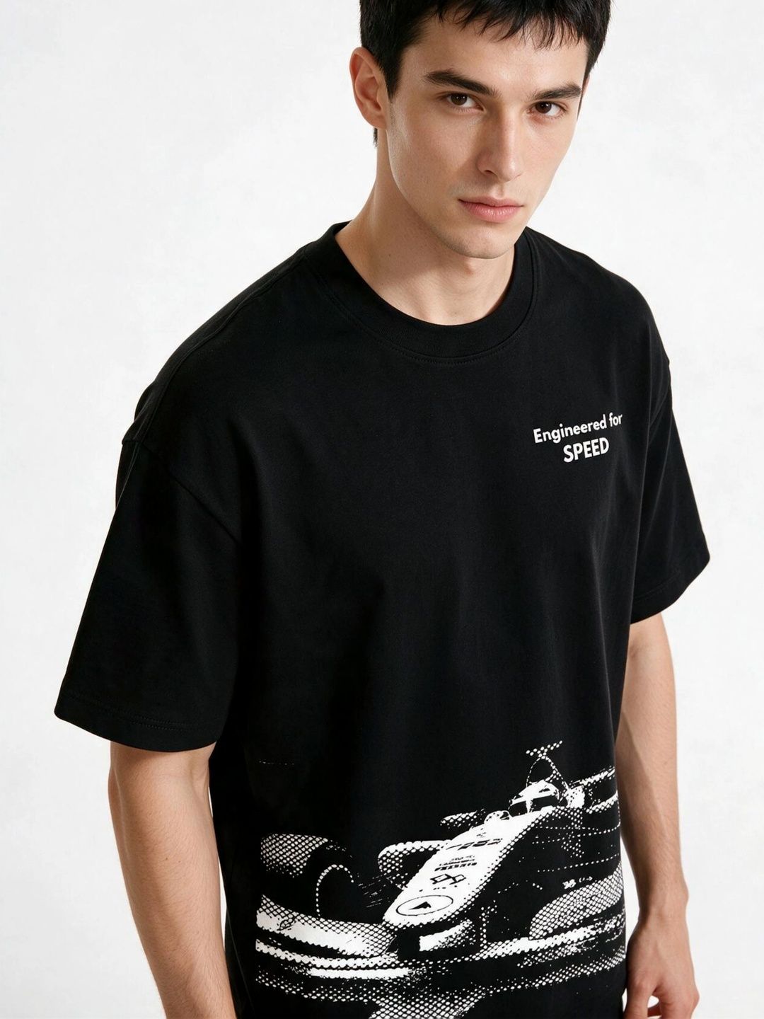 TeeSlix Men Printed Drop-Shoulder Sleeves T-shirt-image-44