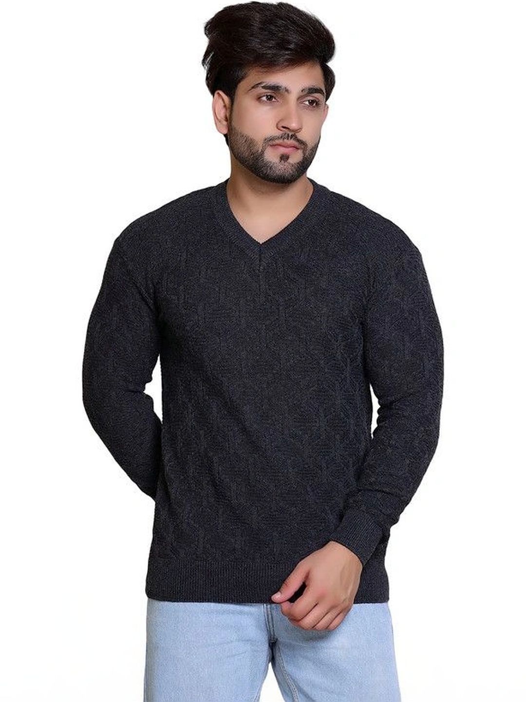 GRAND-LINE Men Cable Knit Pullover-picture-47