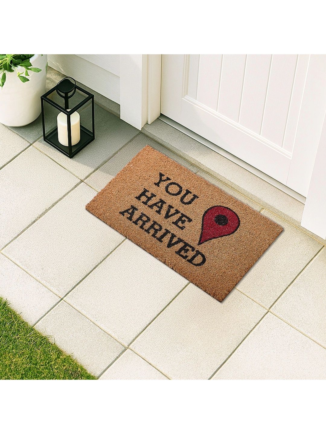 Home Centre Stencila Brown Self-Designed Rectangular Doormats-image-48