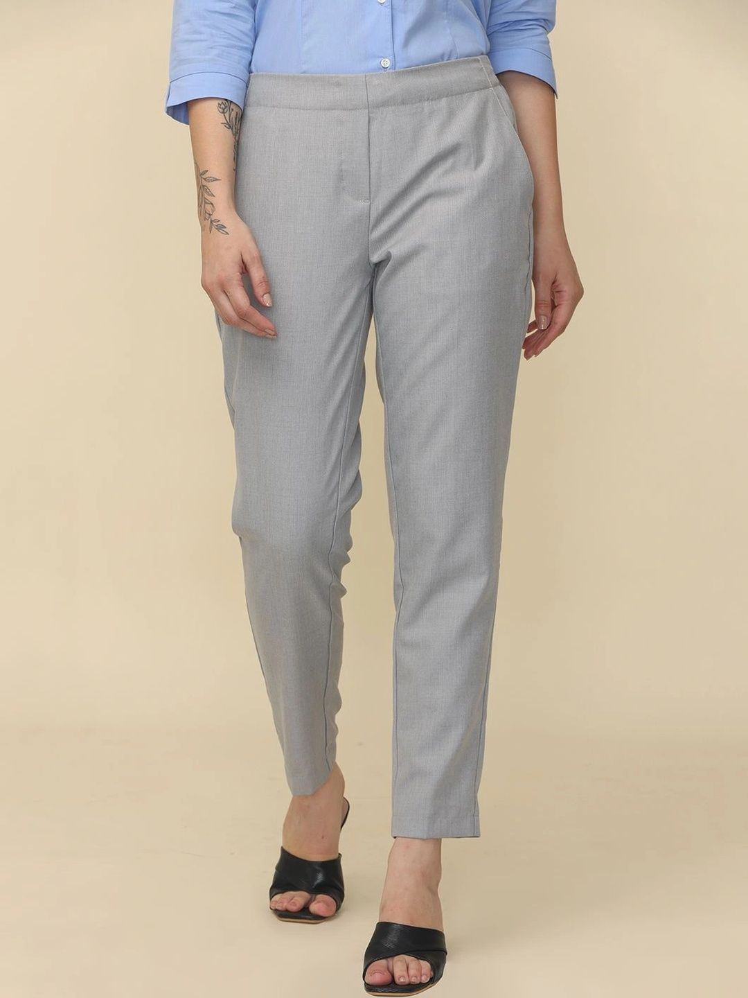 WEARHOUSE Women Relaxed High-Rise Trousers-picture-10