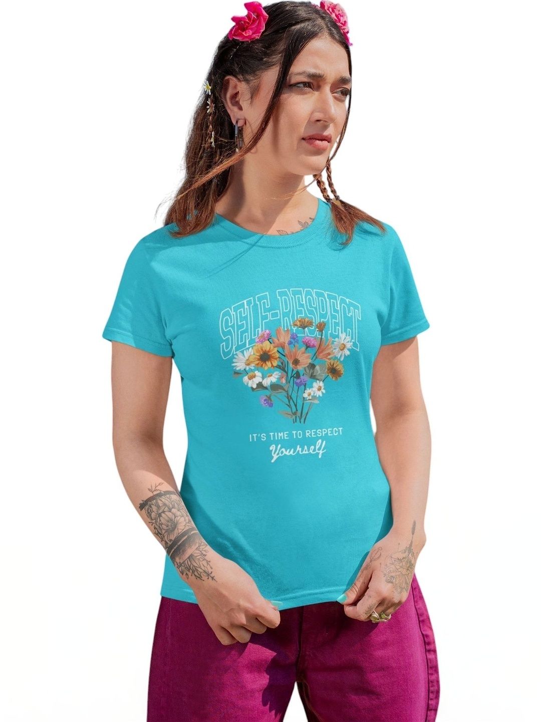 Elegantcrafts Floral Print Cotton Top-picture-29