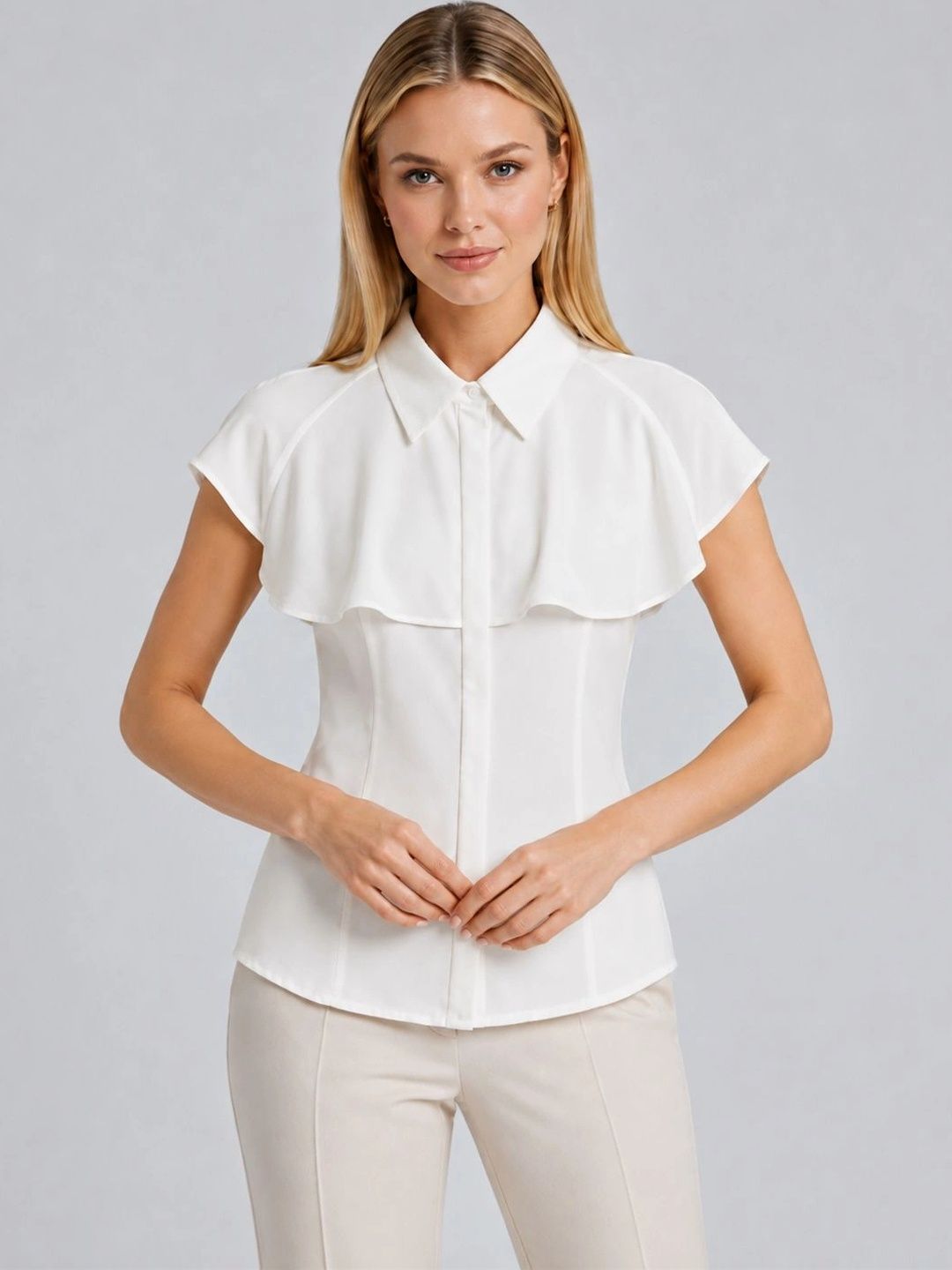 IX IMPRESSION Ruffles Shirt Style Top-picture-19