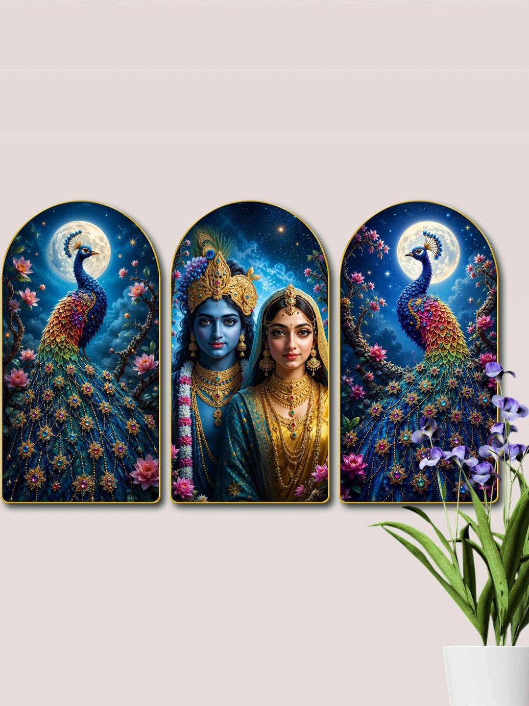 Aura Multicoloured MDF Religious Wall Art-picture-8