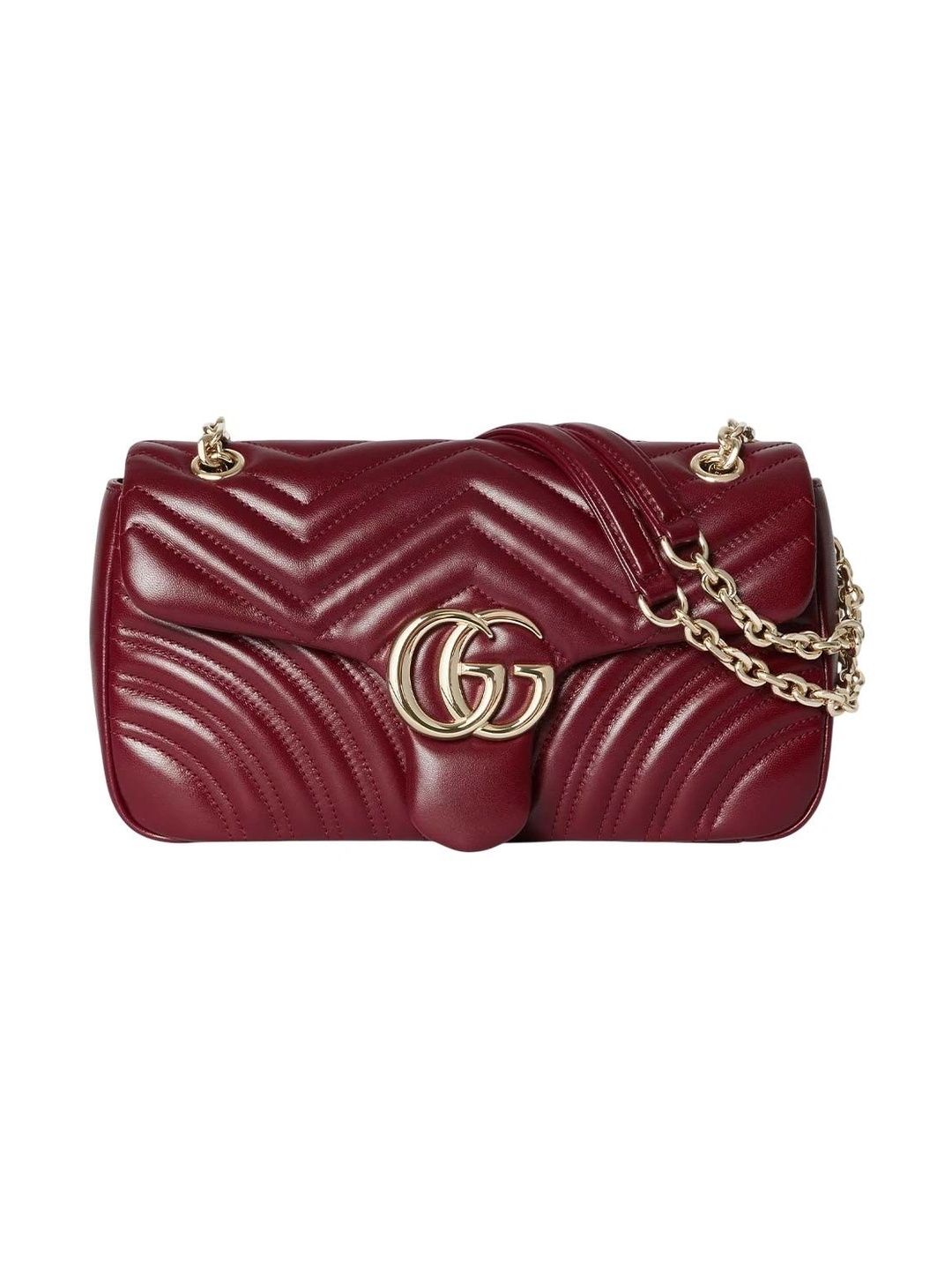 Gucci Textured Leather Shoulder Bag with Quilted-picture-53