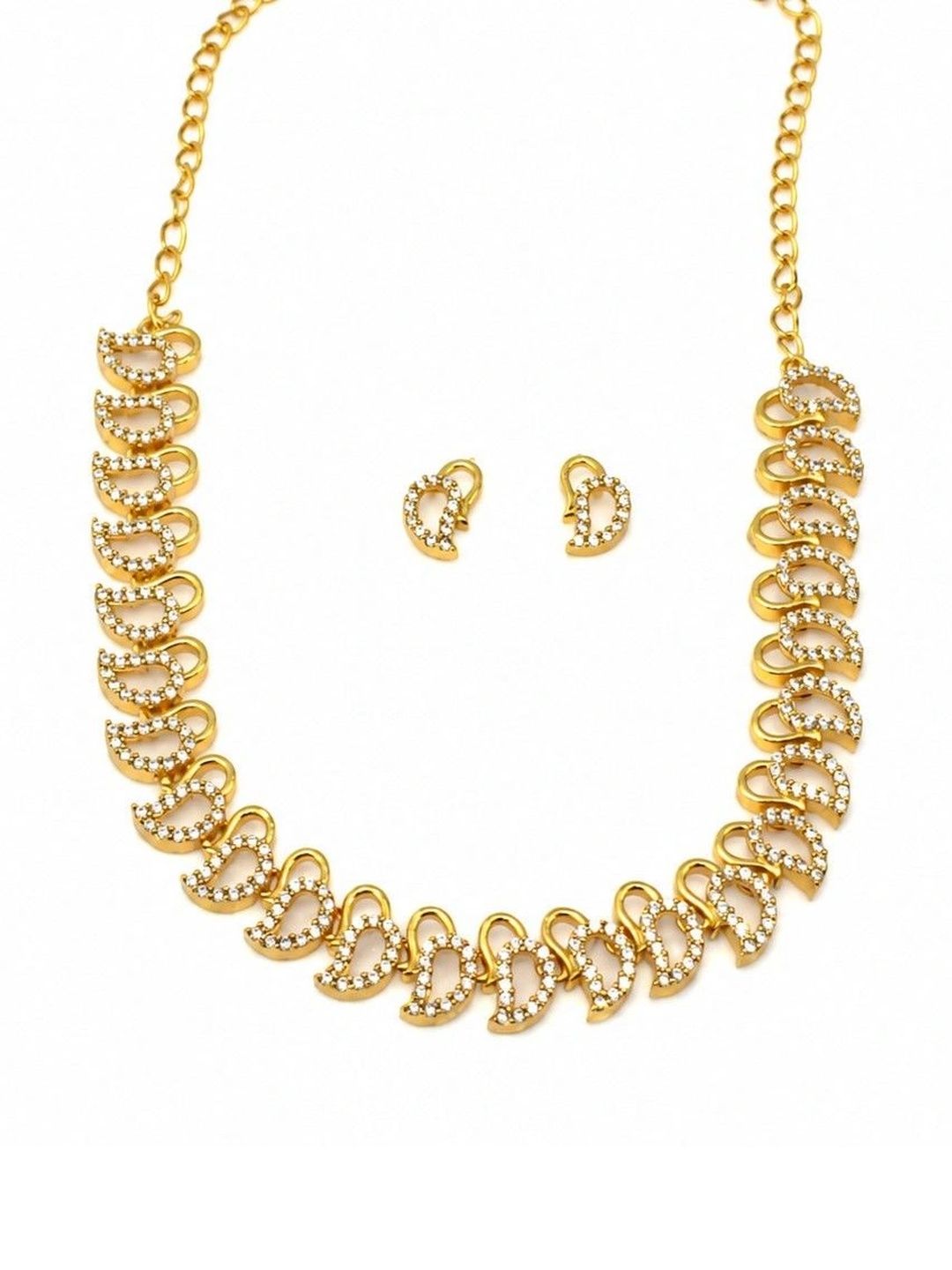 SHINEORA Copper Gold-Plated Open Necklace-image-37
