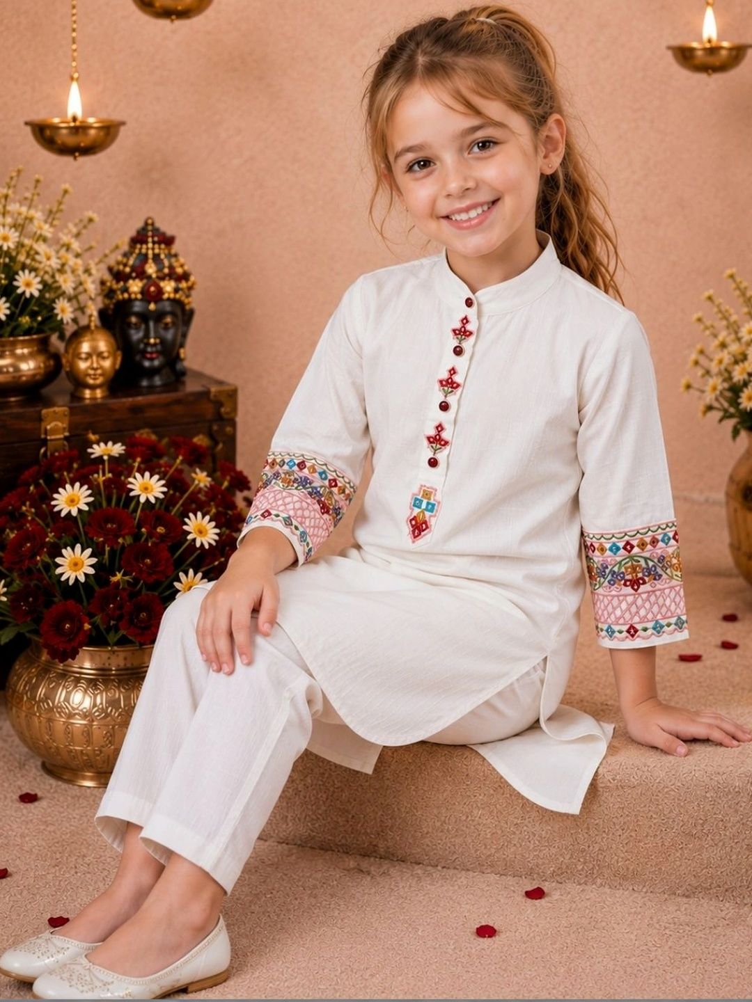 Ishti Ethnic Motifs Embroidered Dress-picture-15