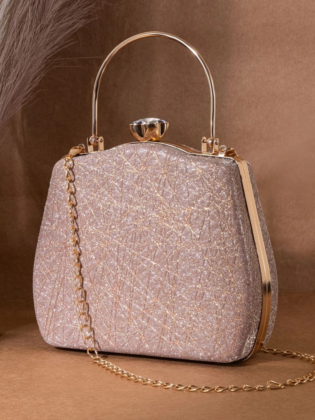 MISHA Textured Embellished Box Clutch-picture-28