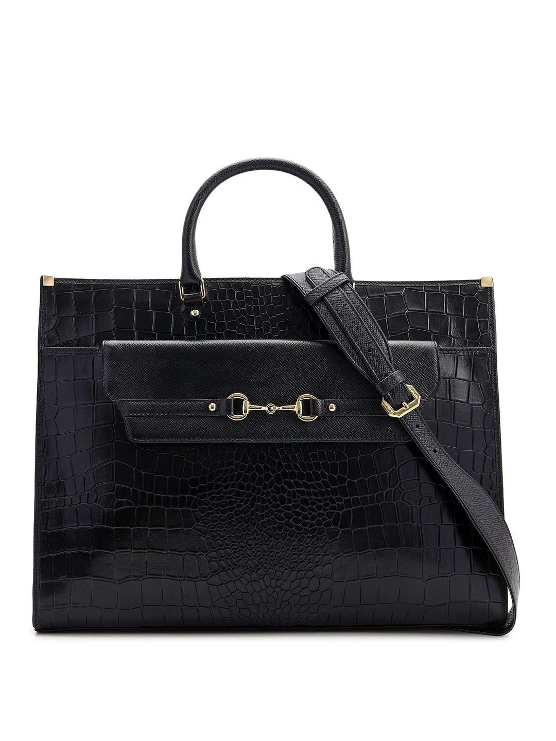 Da Milano Textured Leather Oversized Structured Handheld Bag-picture-43