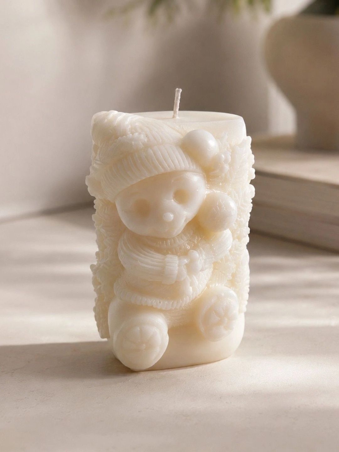 Grey Exim White 1 pieces Pillar Candle-picture-38