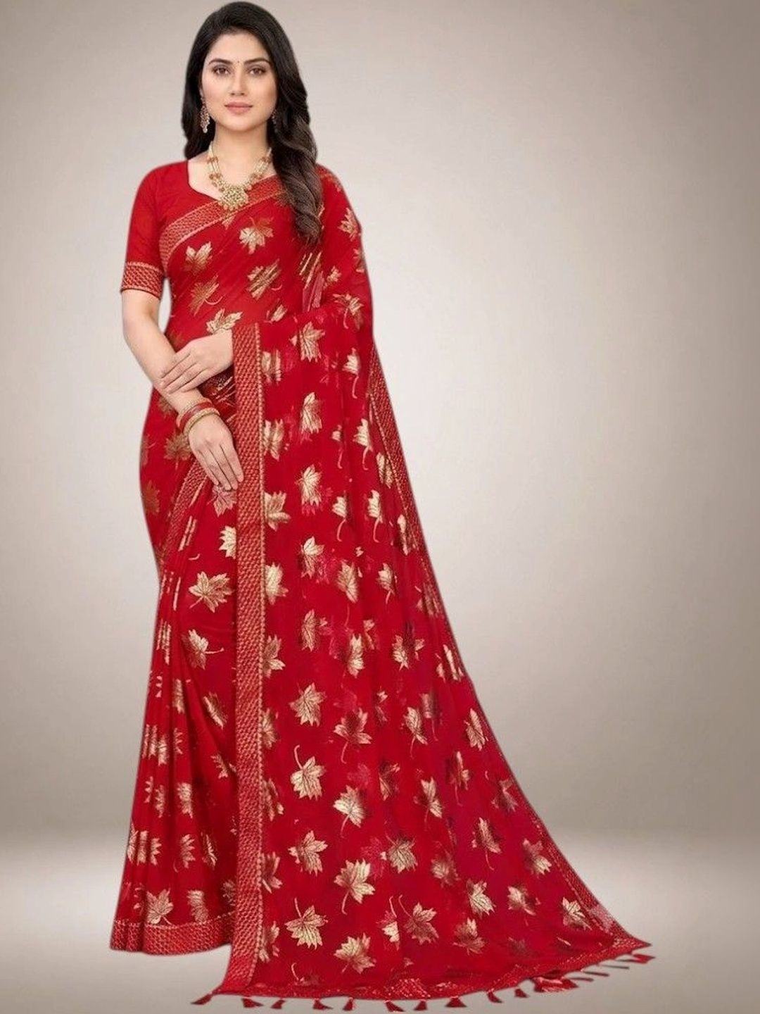 VIJAYA VALLABH Ethnic Motifs Zari Designer Saree-picture-25