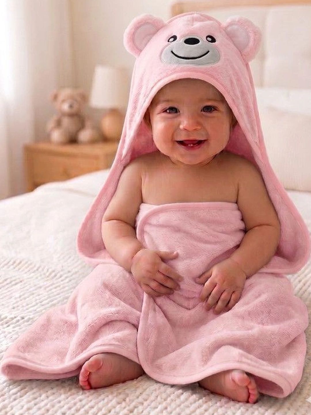 Weftora Pink 1 Printed 500 GSM Bath Towel-picture-22