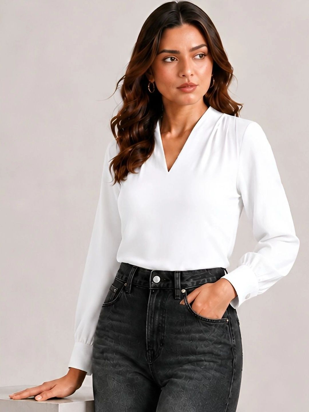 STYLE STAMP Cotton Blend Top-picture-49