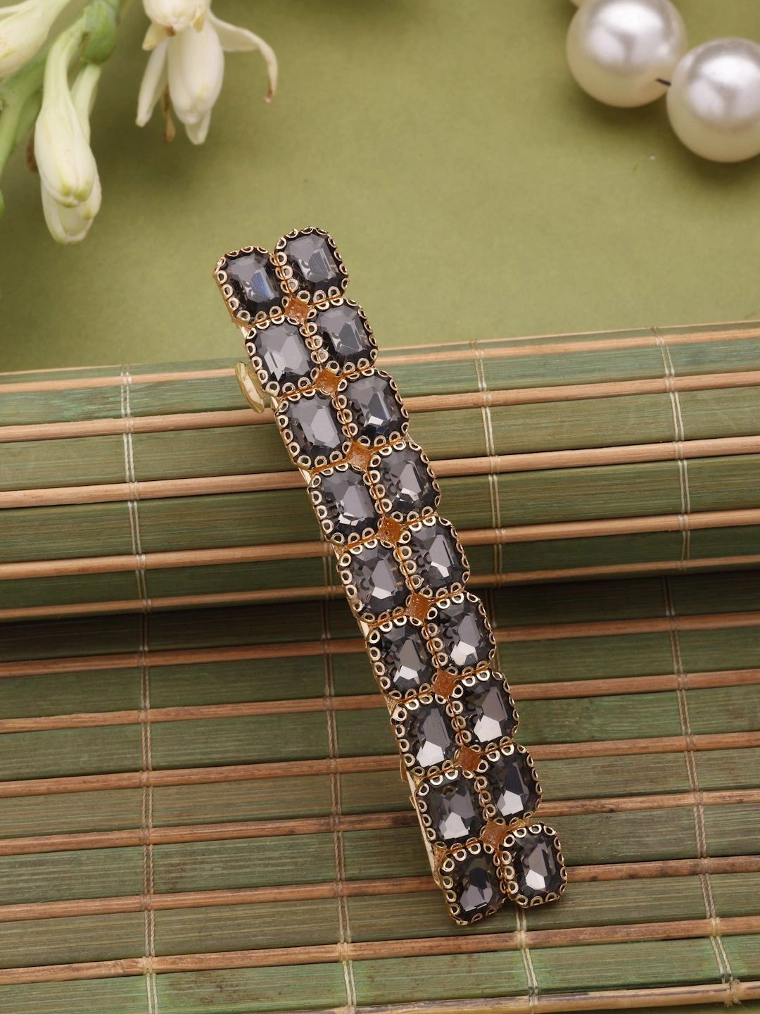VOGUE HAIR ACCESSORIES Women Embellished French Barrette-image-43
