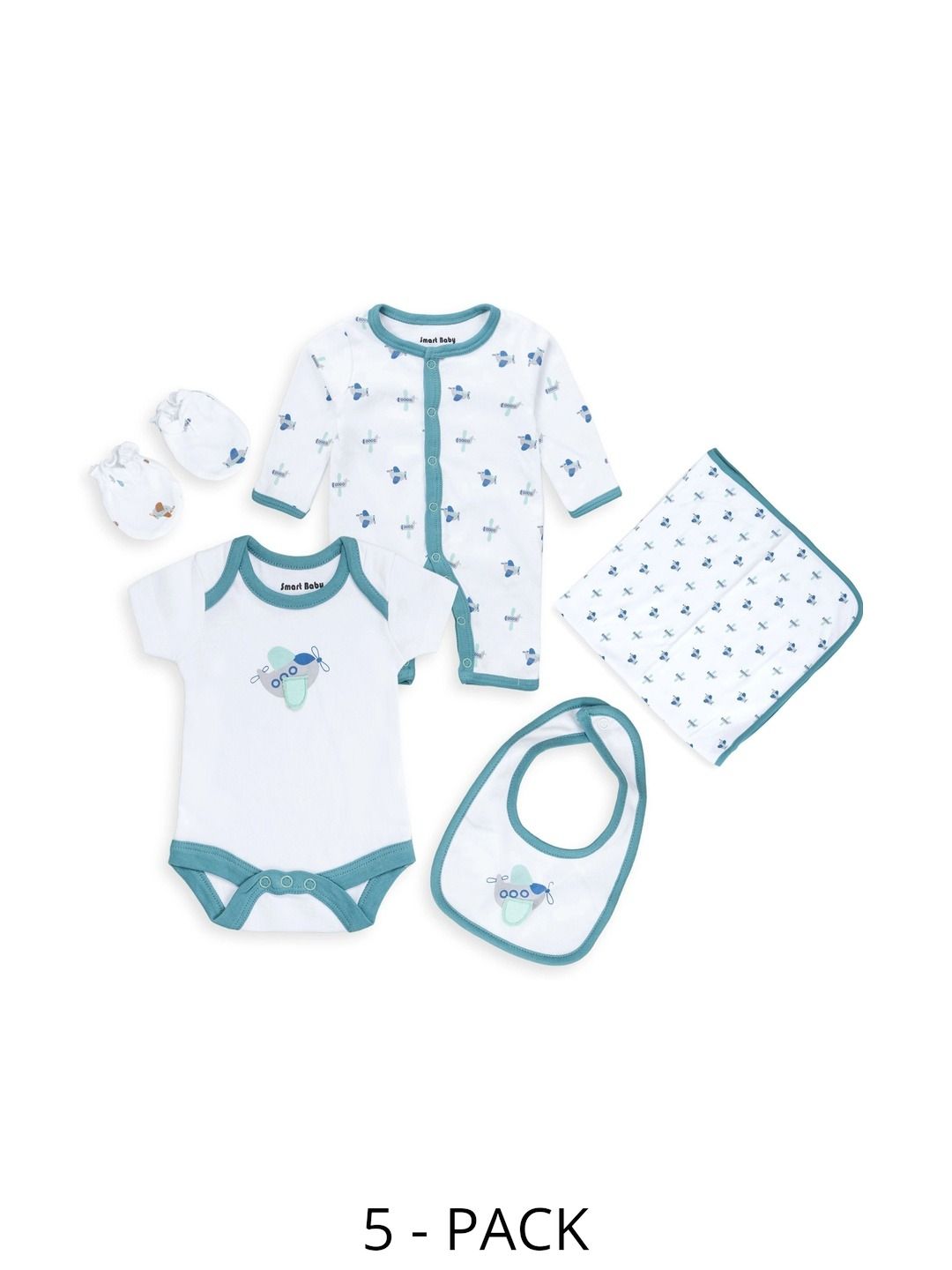 Smart Baby Unisex Kids Printed T-shirt-image-15
