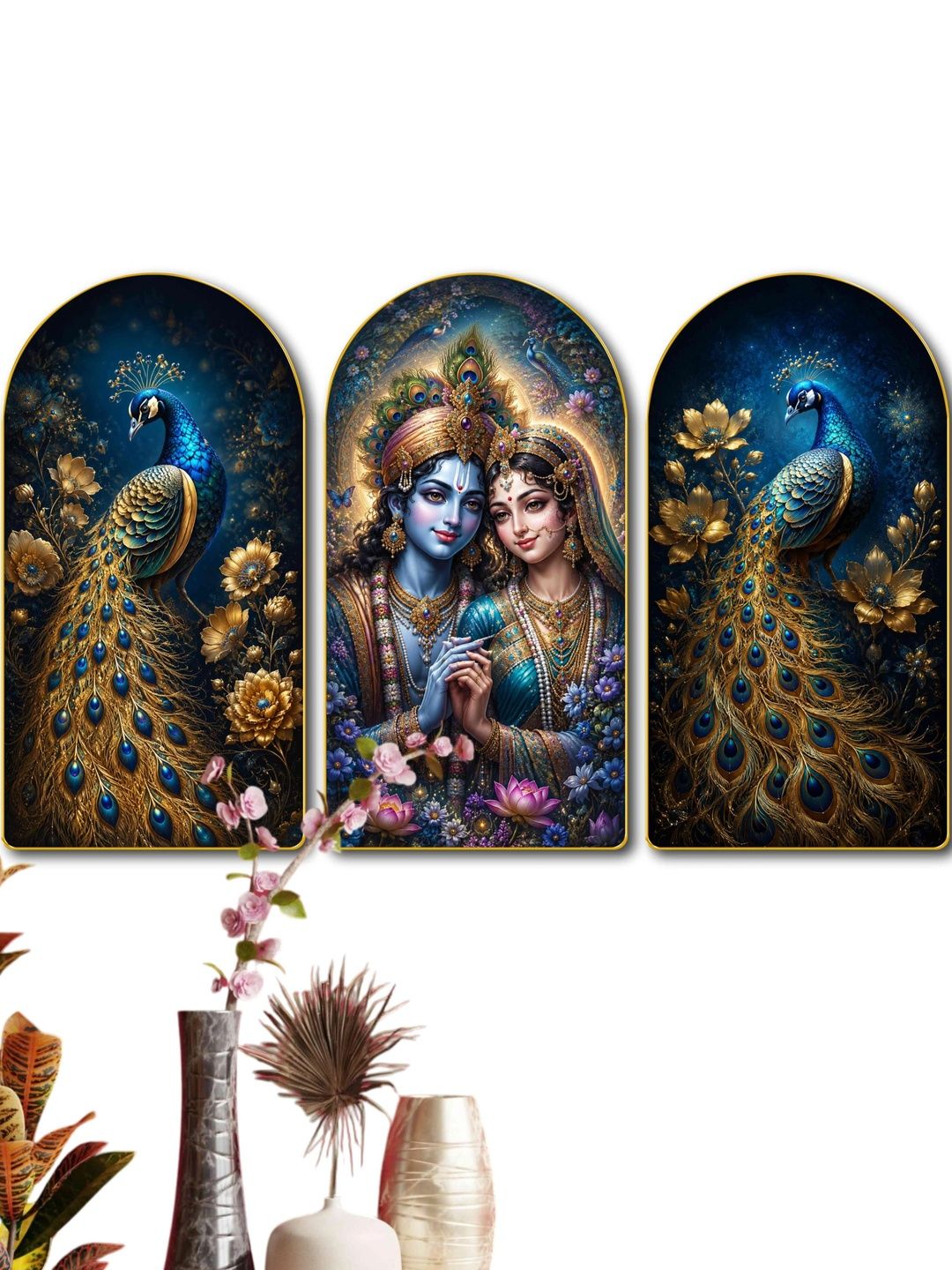 Aura Multicoloured MDF Religious Wall Paintings-picture-11